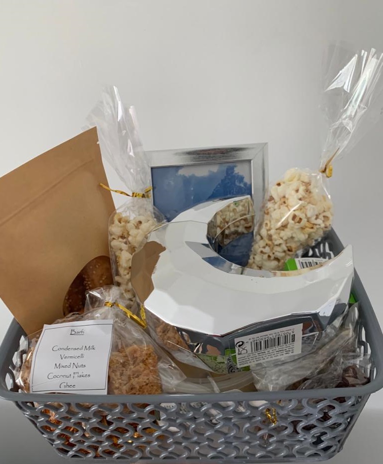 An Eid hamper assembled for Syrian refugee families